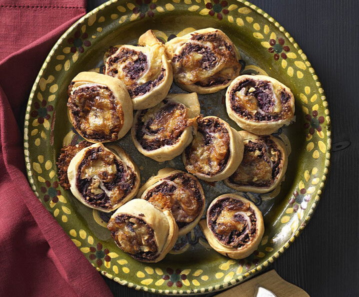 Blätterteig-Rotkraut-Schnecken Rezept