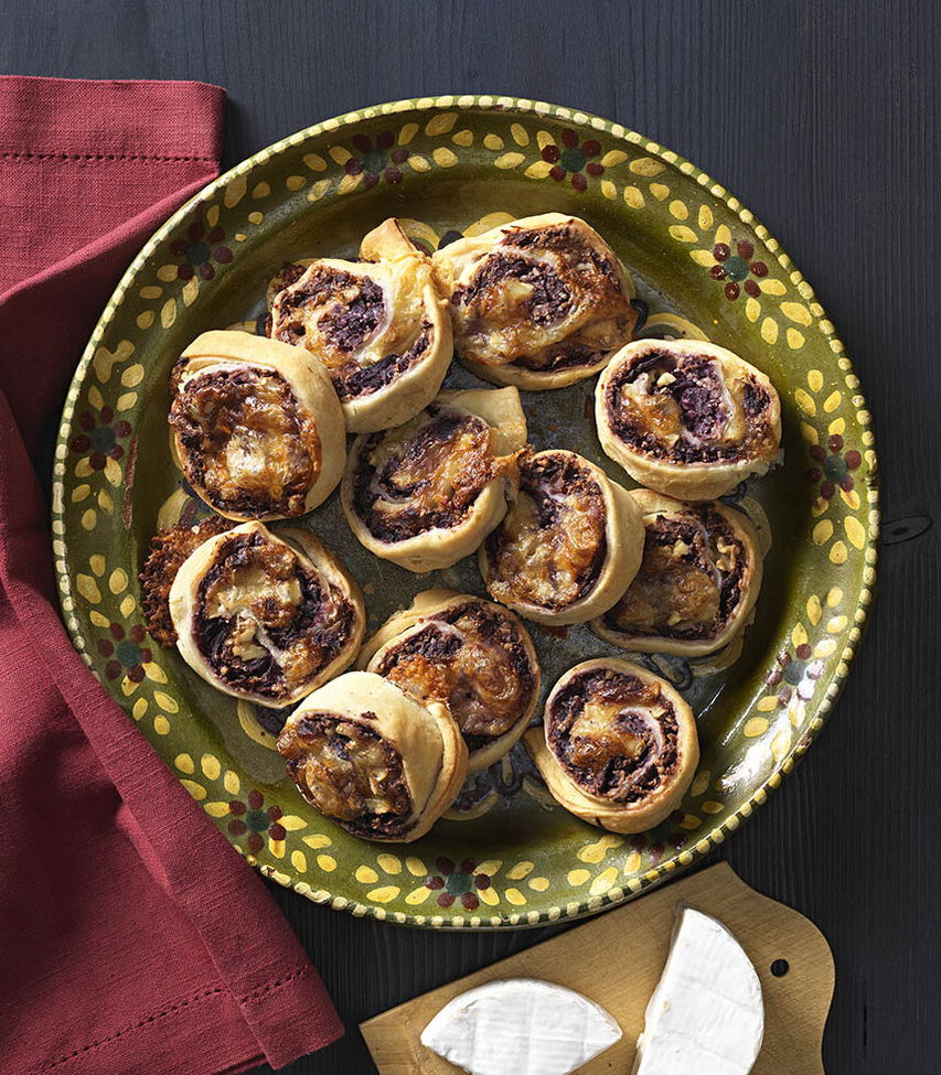 Blätterteig-Rotkraut-Schnecken Rezept