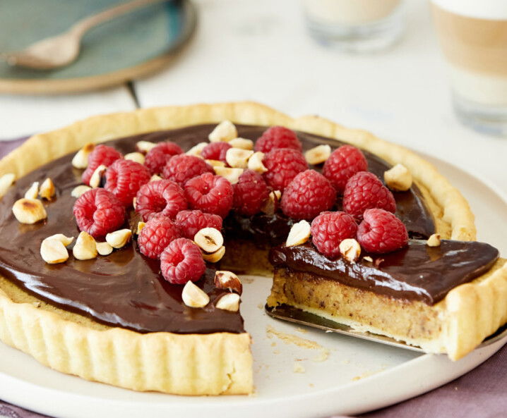 Schokotarte-mit-Nussfuellung - Tante Fanny