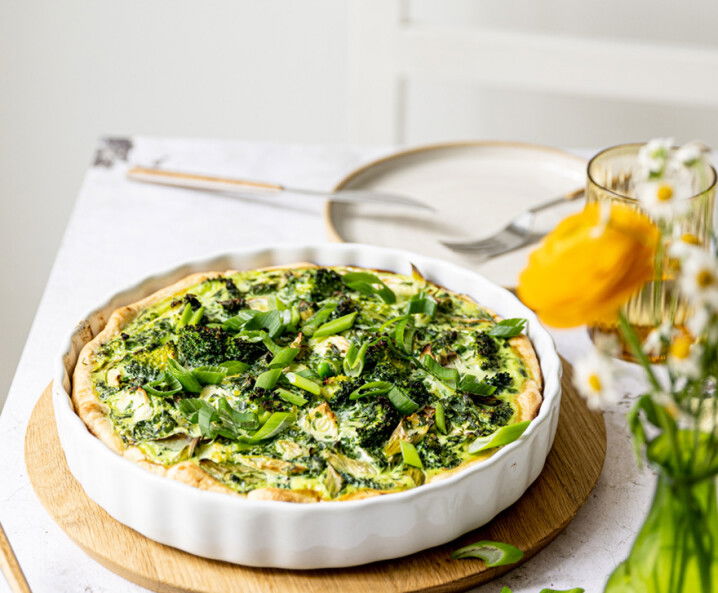 Bärlauch-Gemüsequiche vegetarisch - Rezept