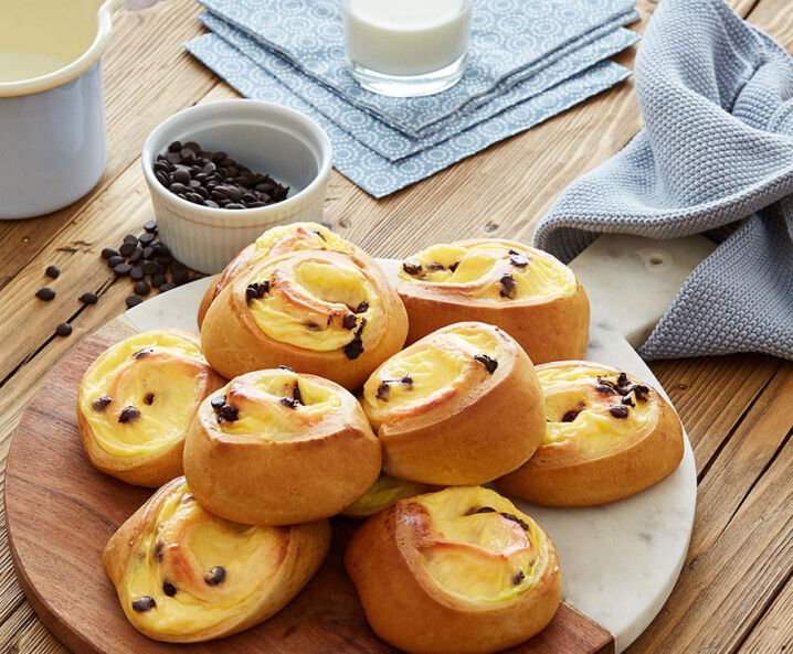 Puddingschnecken Hefeteig