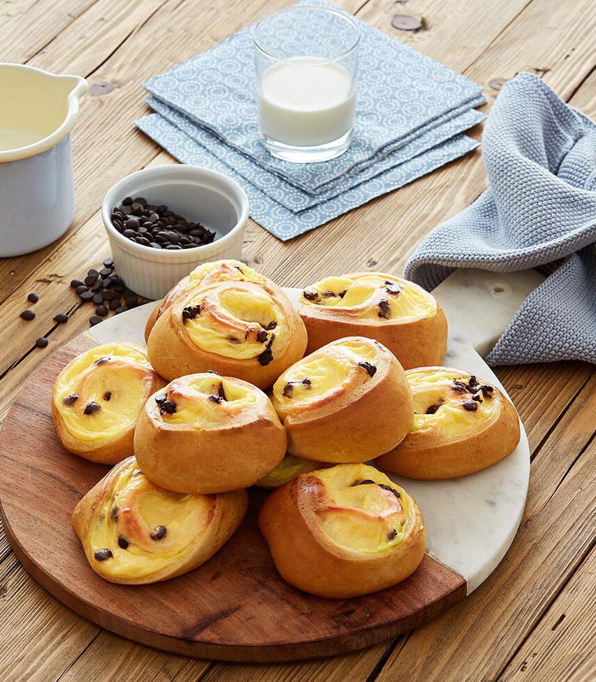 Puddingschnecken Hefeteig