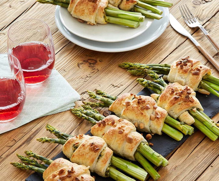 Erdnuss-Spargel-Taschen - Rezept