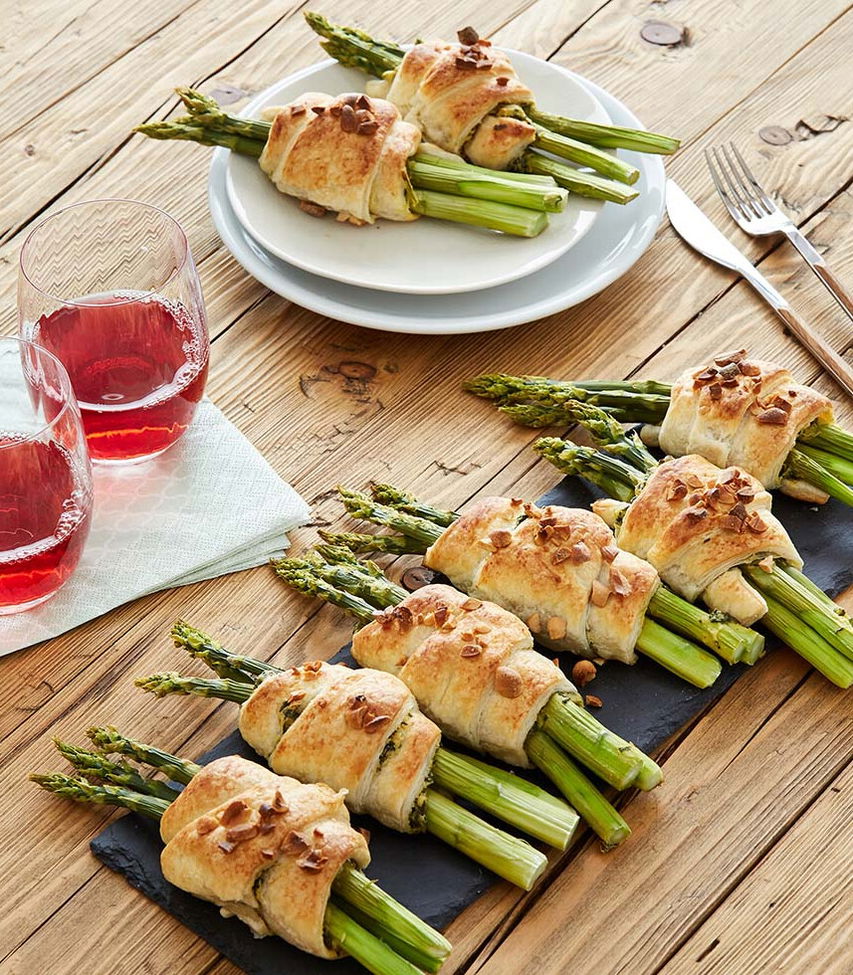 Erdnuss-Spargel-Taschen - Rezept