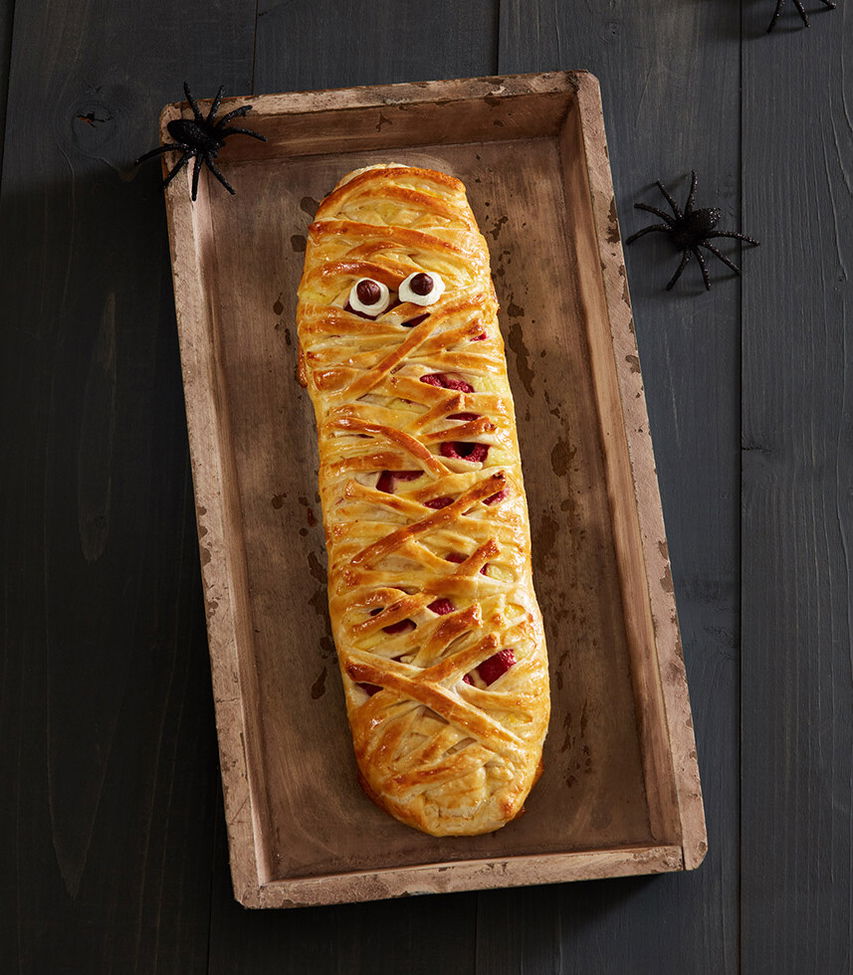 Süße Strudel-Mumie - süßes Halloween Rezept