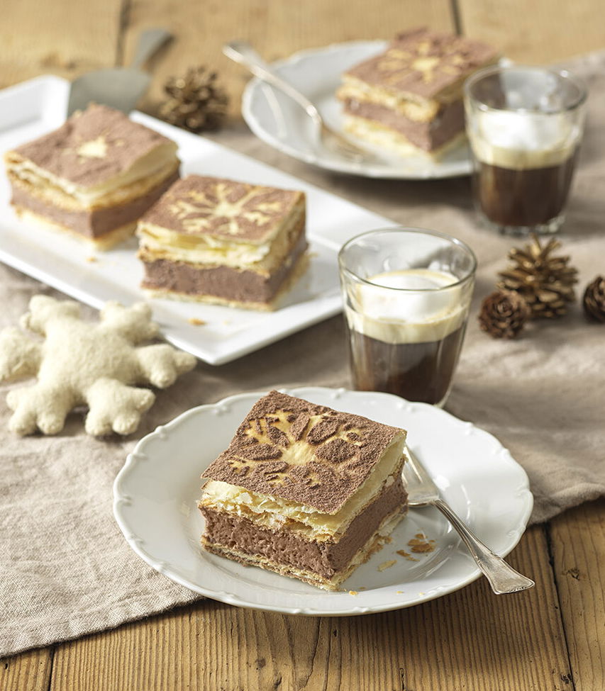Schoko-Cremeschnitten - einfaches Rezept