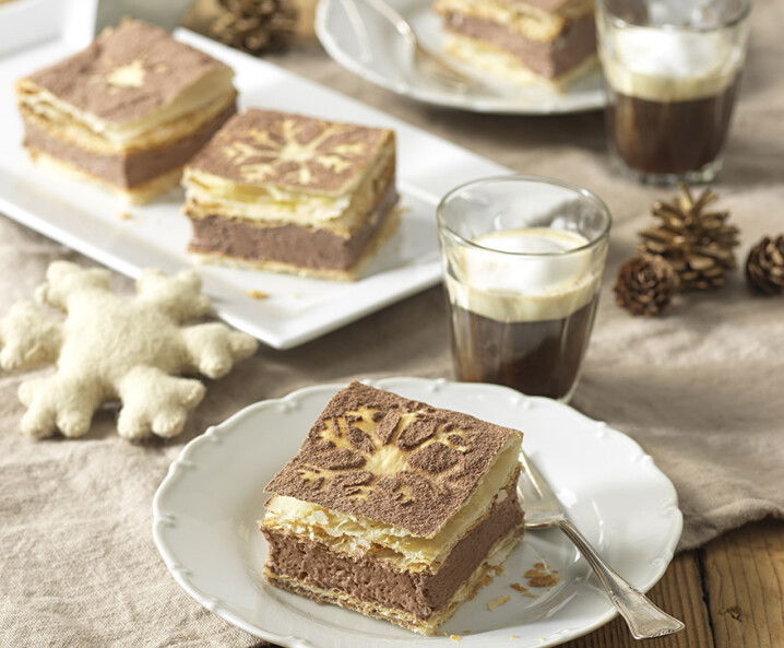 Schoko-Cremeschnitten - einfaches Rezept