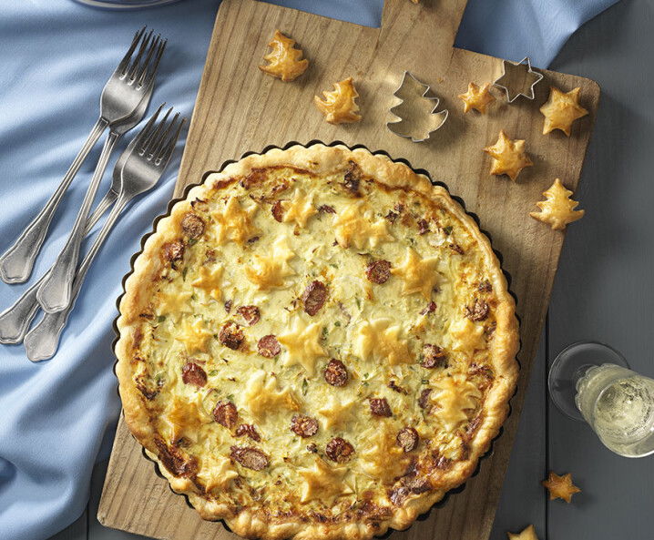 Winter-Pie mit Cabanossi - einfaches Rezept