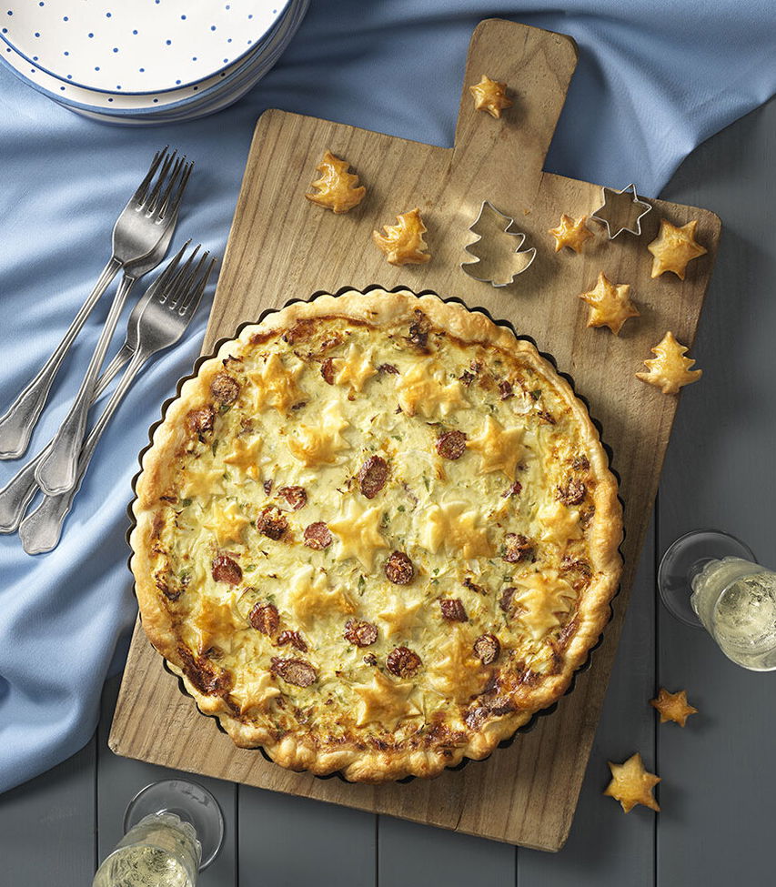 Winter-Pie mit Cabanossi - einfaches Rezept