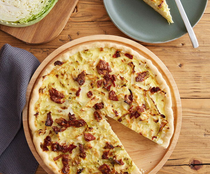 Wirsing-Quiche - einfaches Rezept
