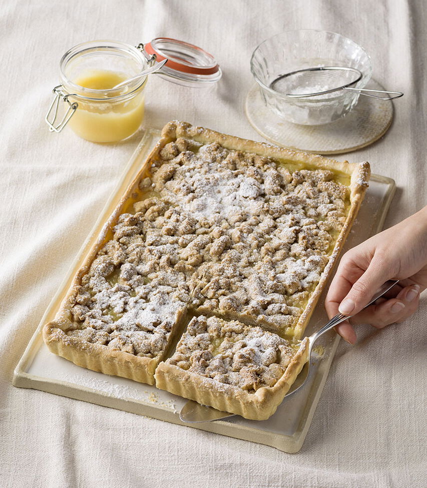 Apfelmus-Kuchen mit Streuseln - Rezept