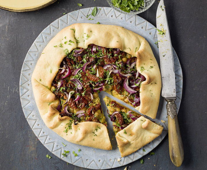 Vegane Galette mit Kichererbsen - Rezept