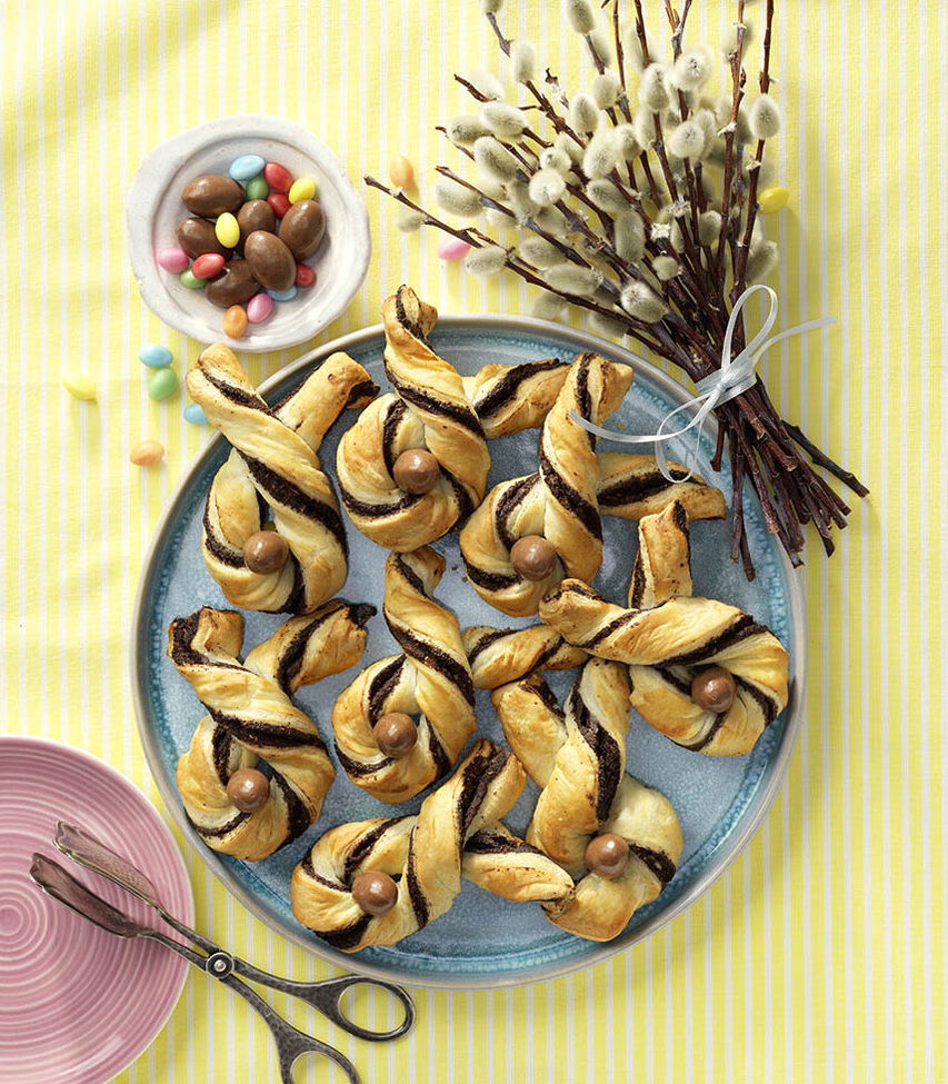 Blätterteig-Osterhasen - Osterrezept Tante Fanny