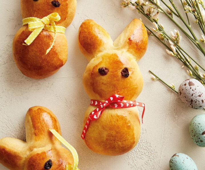 Hefeteig-Hasen - Hefeteig-Häschen Rezept