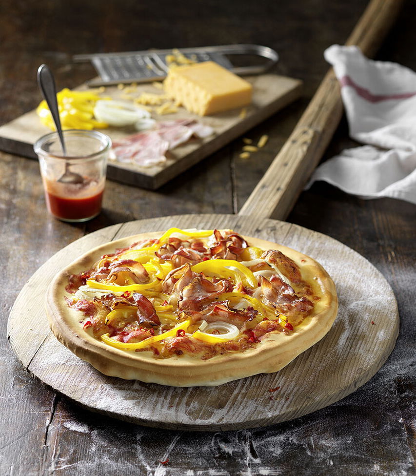 Bacon-Pizza - Rezept Tante Fanny