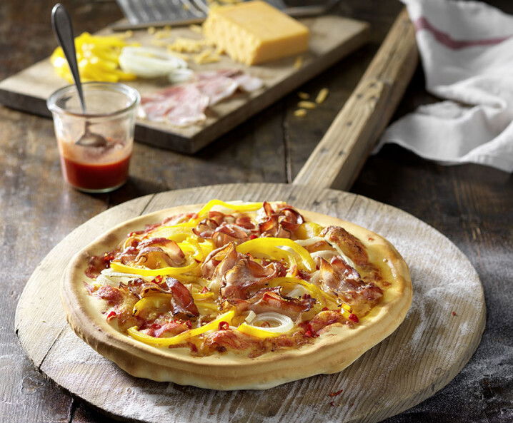 Bacon-Pizza - Rezept Tante Fanny