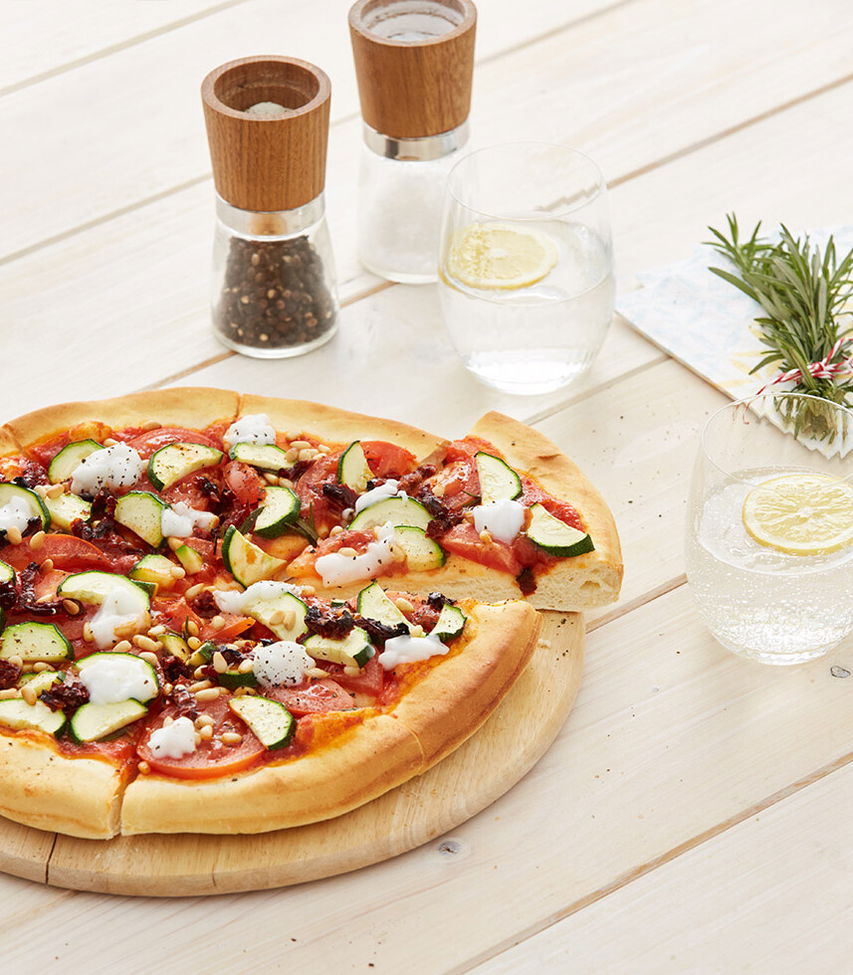 Vegane Gemüsepizza American Style