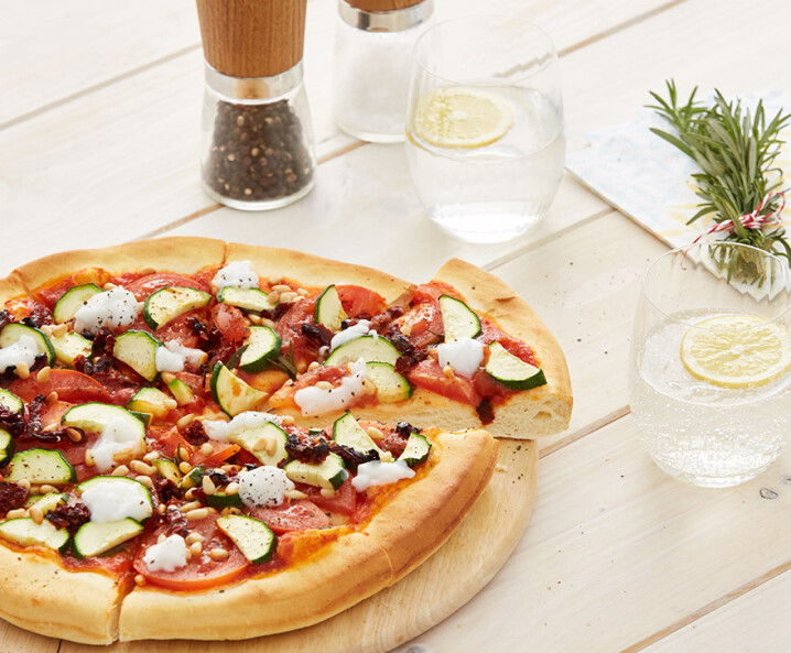 Vegane Gemüsepizza American Style