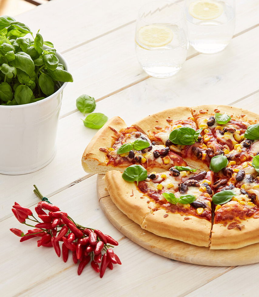 Tex-Mex Pizza - einfaches Rezept