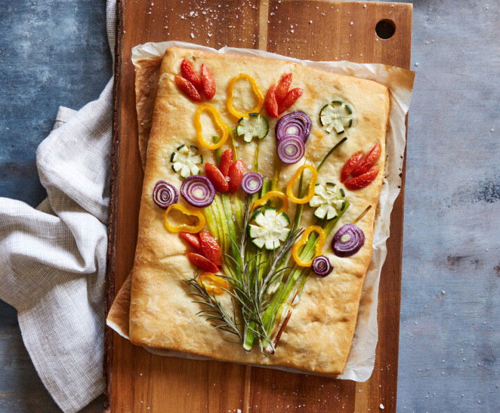 Blumenstrauß-Focaccia