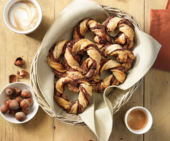 Nuss-Nougat-Kringel - Blätterteig Rezept