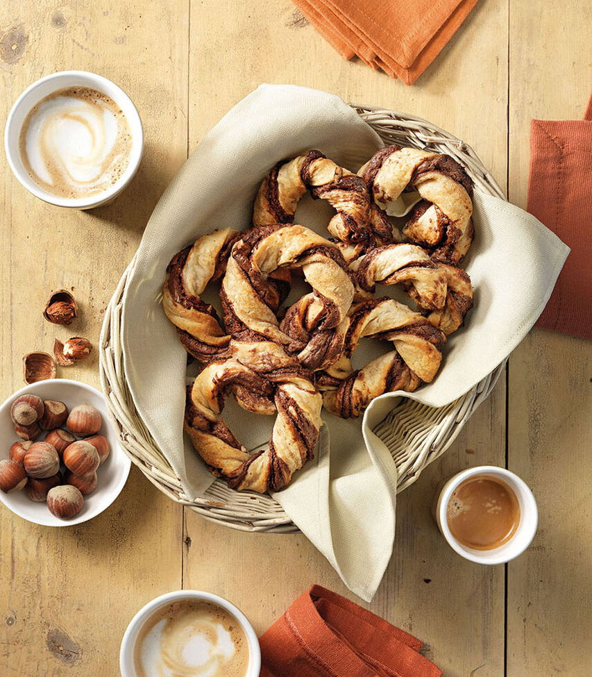 Nuss-Nougat-Kringel - Blätterteig Rezept