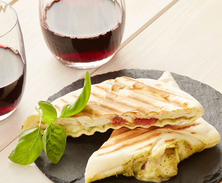 Flammkuchen Toasty: Caprese