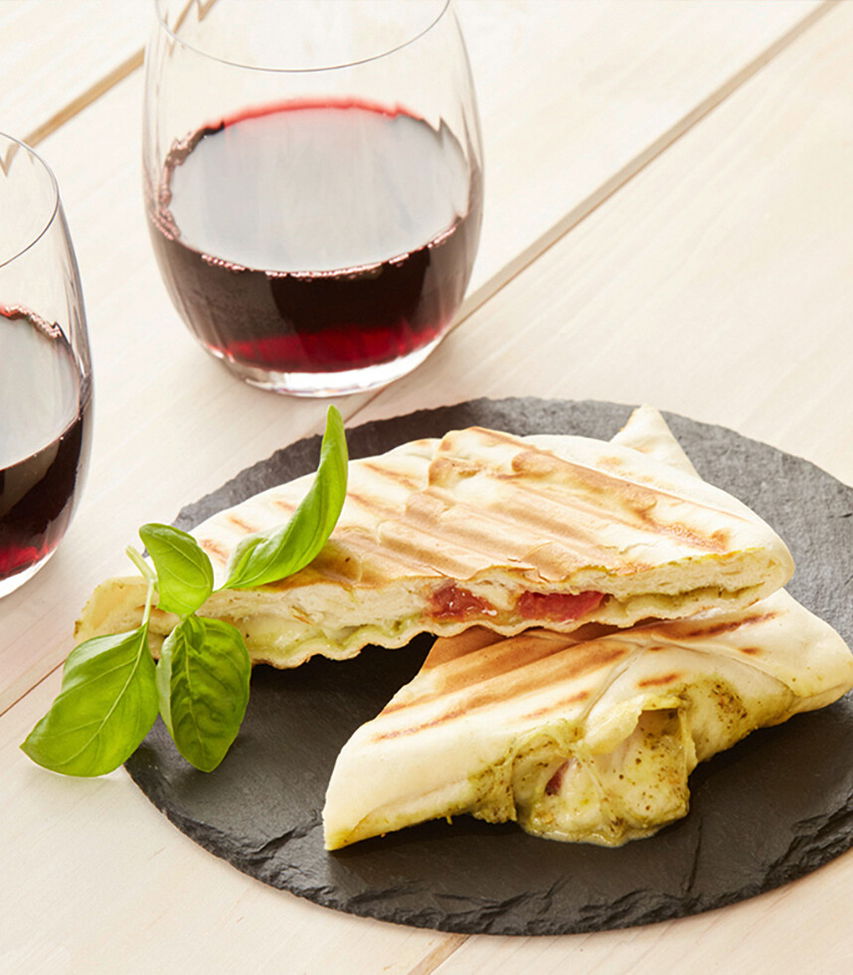 Flammkuchen Toasty: Caprese