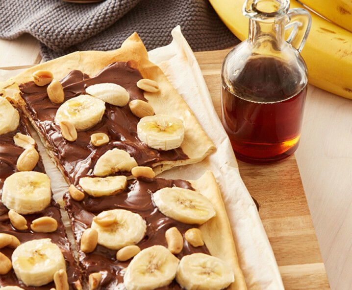 Schoko-Bananen-Flammkuchen