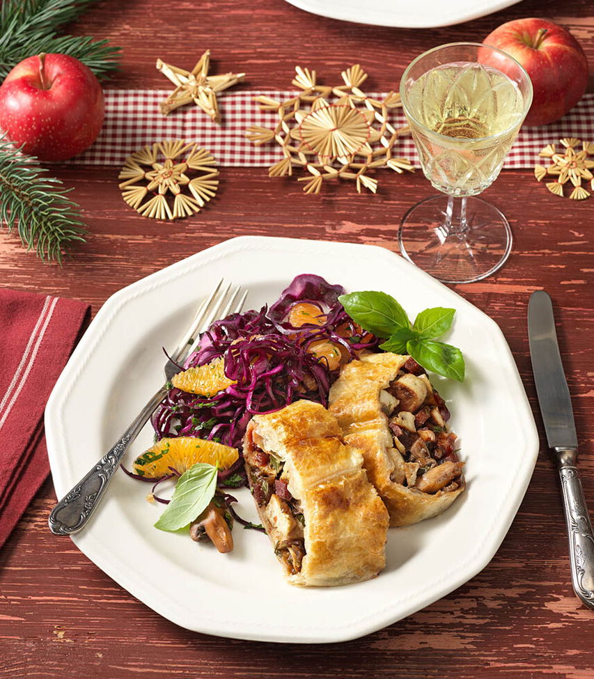 Veganer Weihnachtsbraten - einfaches Rezept