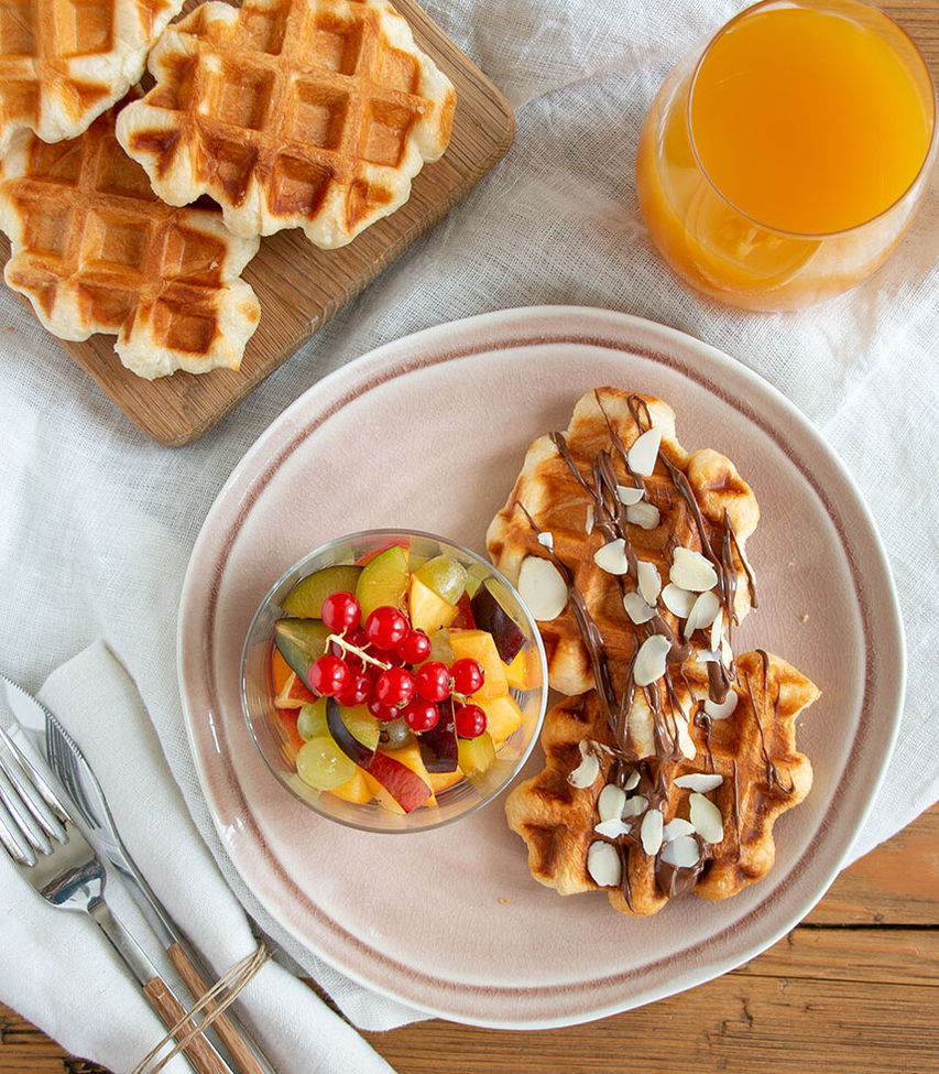 süße Croffles aus dem Waffeleisen