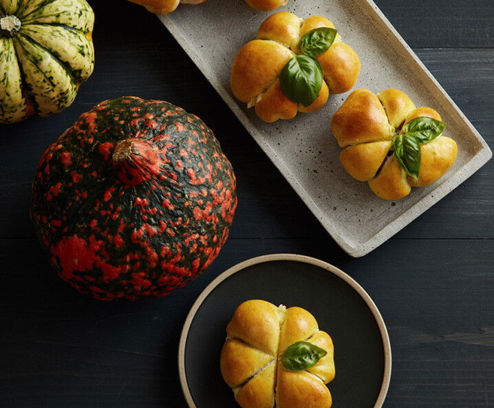 Mini-Pizza-Kürbisse -Halloween Rezept