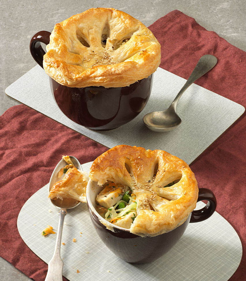 Mini Chicken Pot Pies Rezept