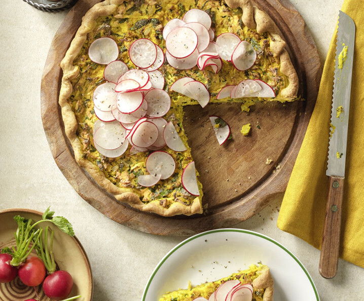 vegane Bärlauch-Quiche