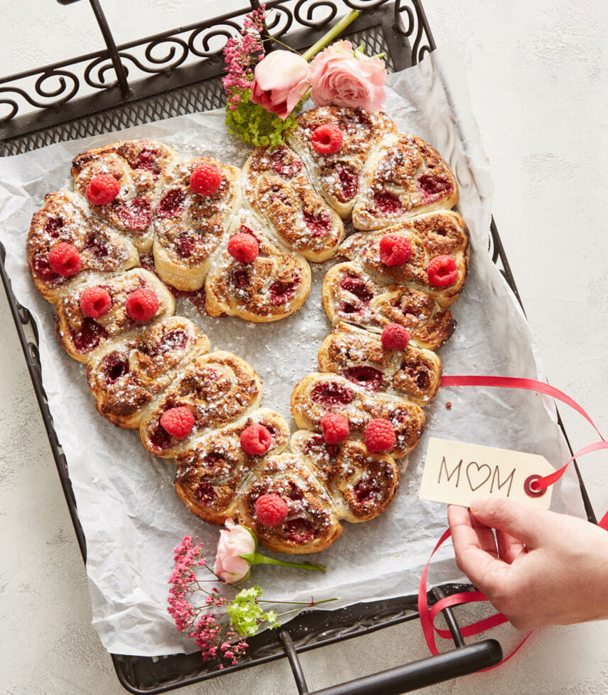 Muttertags-Herz backen - einfaches Rezept