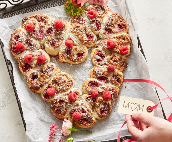 Muttertags-Herz backen - einfaches Rezept