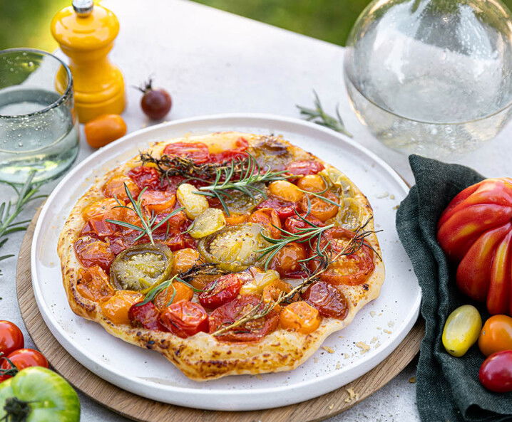 Französische Tomaten Tarte Tatin