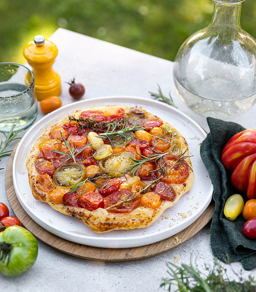 Französische Tomaten Tarte Tatin