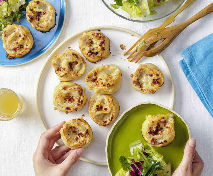 Flammkuchen Schnecken