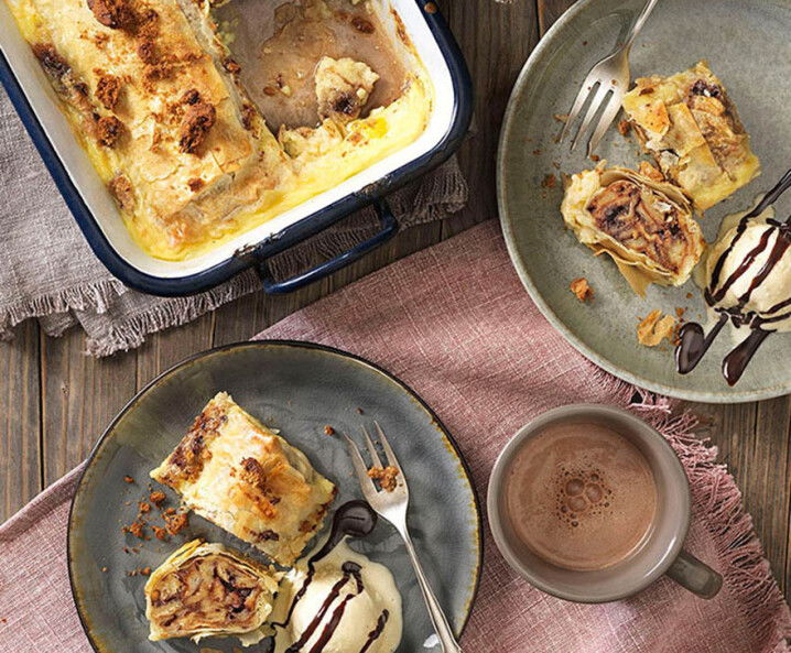 Schoko-Croissant-Strudel