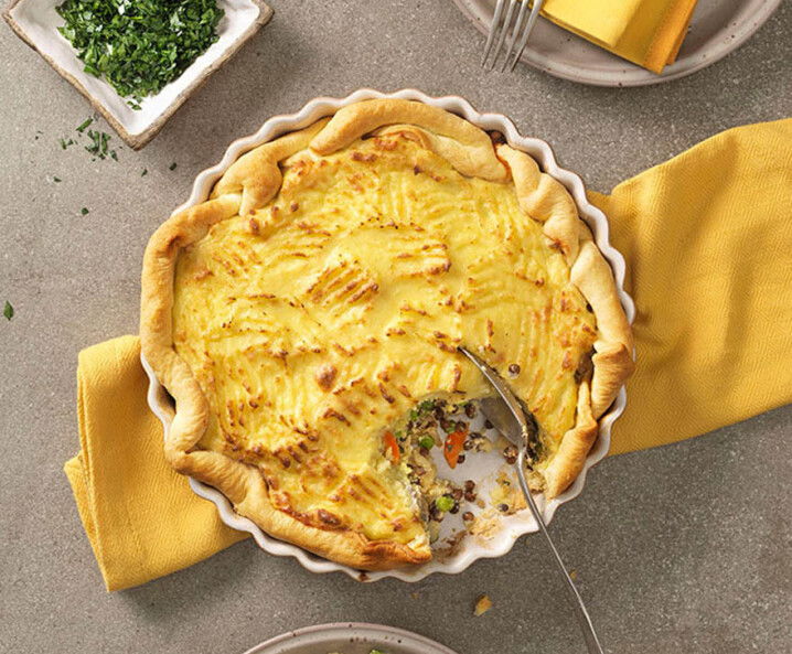 vegetarischer Shepherds Pie mit Linsen