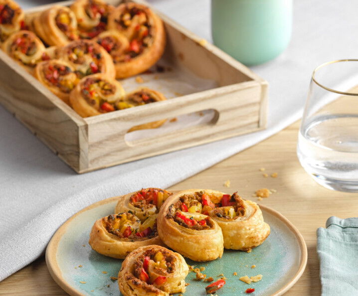 Vegane Blätterteigöhrchen