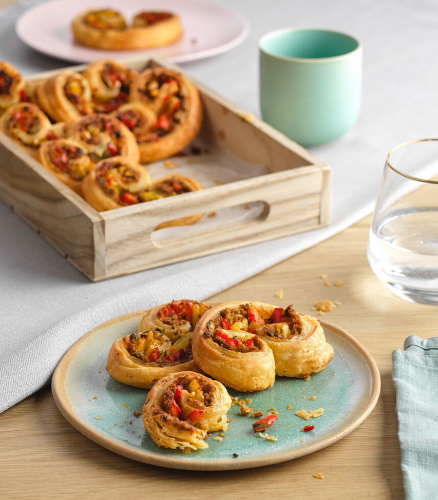 Vegane Blätterteigöhrchen