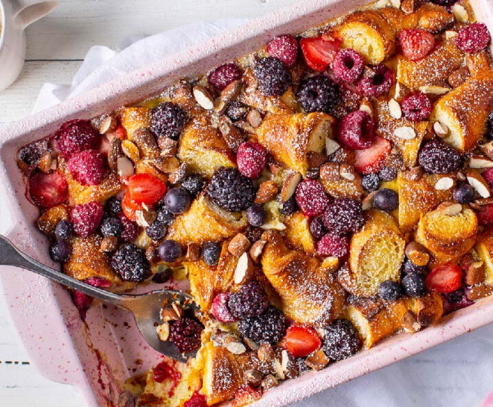 Beeren-Croissant-Auflauf Rezept