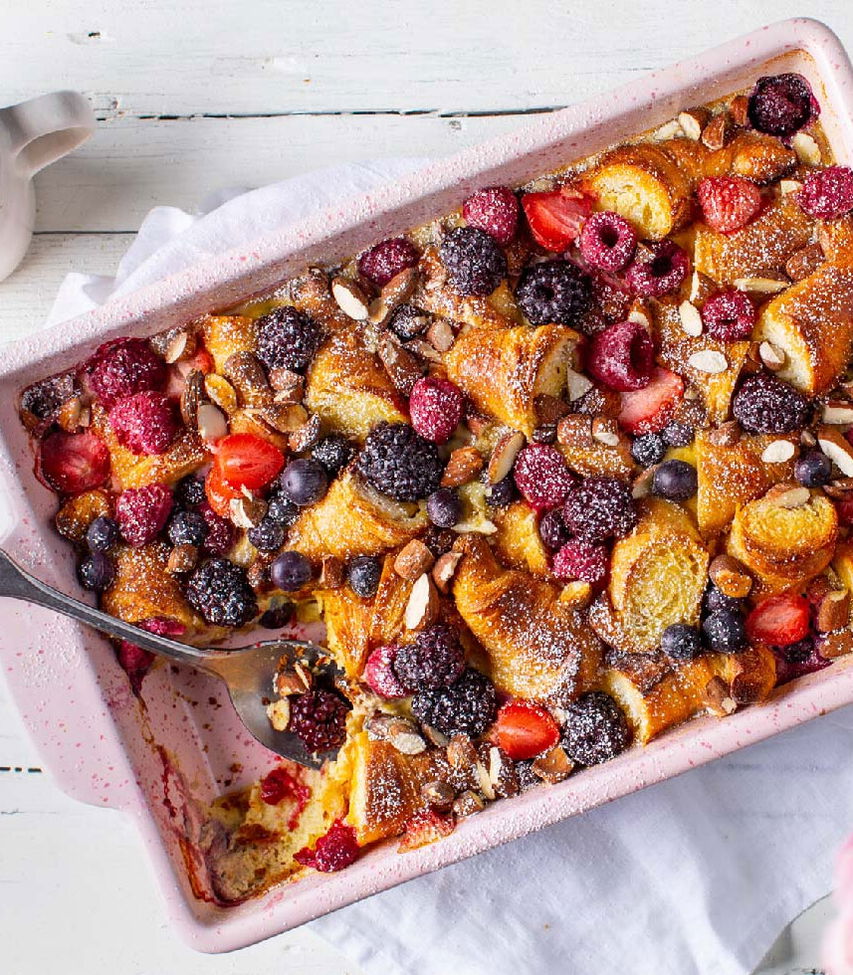 Beeren-Croissant-Auflauf Rezept