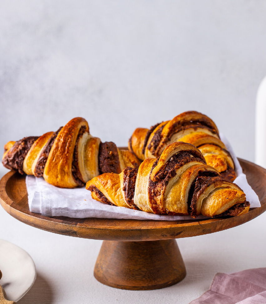 Nuss-Nougat-Croissants