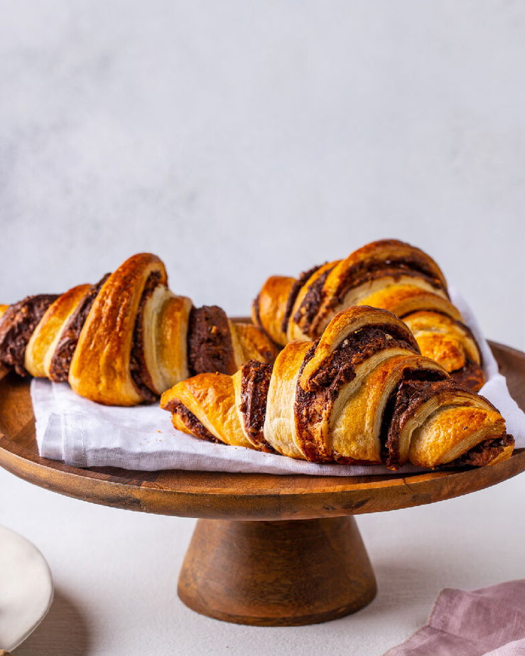 Nuss-Nougat-Croissants