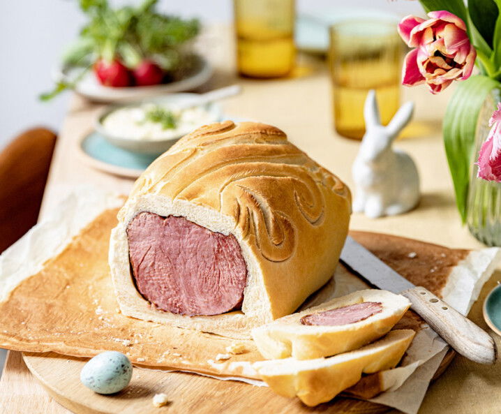 Osterfleisch - Selchfleisch im Pizzamantel