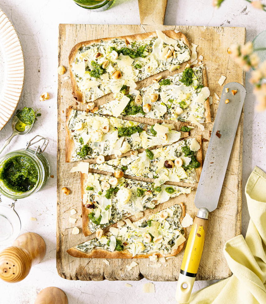 Bärlauch-Flammkuchen Rezept