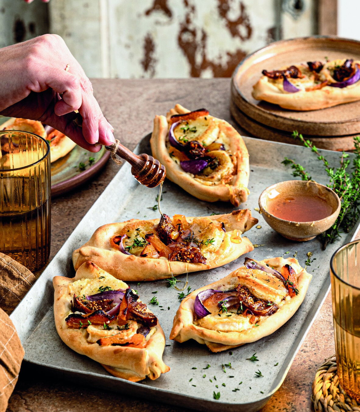 orientalische Ziegenkäse-Schiffchen